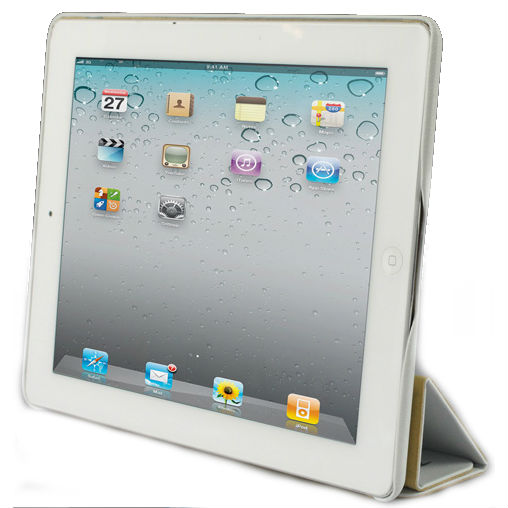 Чехол JISONCASE Executive Smart Case for iPad 2/iPad 3/iPad 4 White (JS-IPD-06H00) Материал натуральная кожа