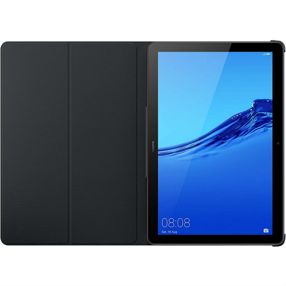 Чехол HUAWEI MediaPad T5 10 flip cover black (51992662) Особенности трансформируется в подставку