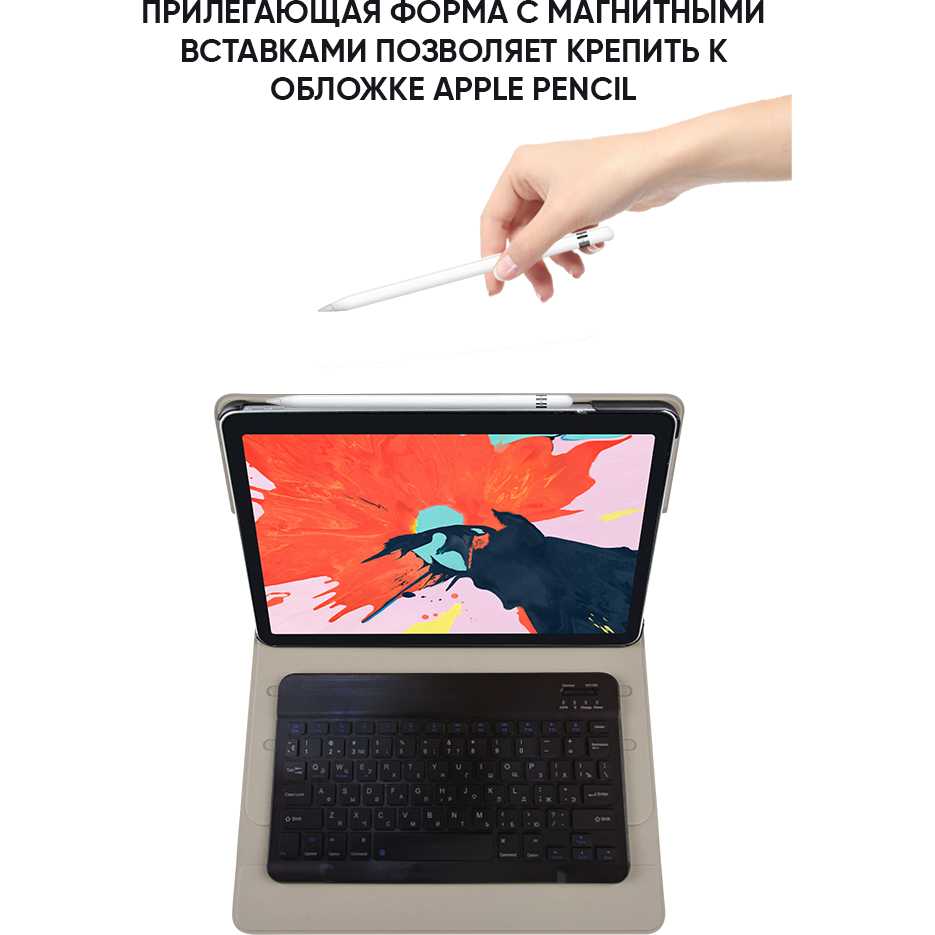 Внешний вид Чехол Airon Premium Apple iPad Pro 12.9" Black (4822352781008)