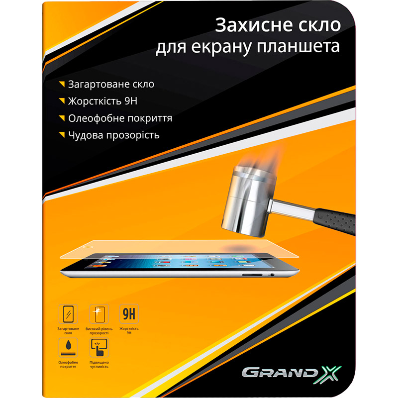 

Защитное стекло Grand-X для Samsung Galaxy Tab Active2 SM-T395 Transparent (GXST395), GXST395