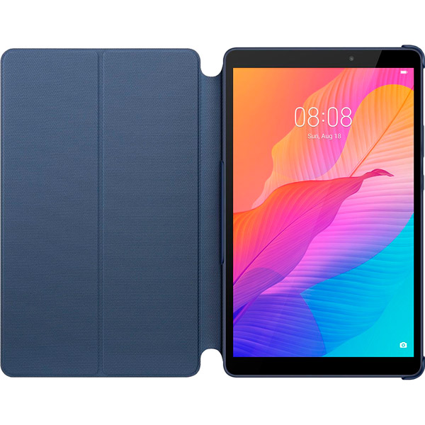 Чехол HUAWEI Flip Cover для MediaPad T8 Grey/Blue (96662488) Особенности трансформируется в подставку