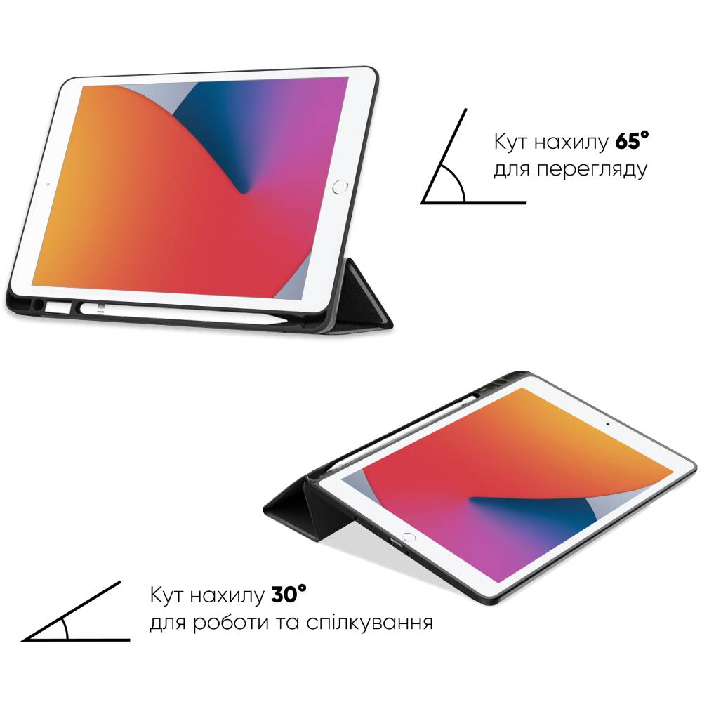 Замовити Чохол AIRON iPad 10.2 "2019/2020/2021 7/8 / 9th Gen Air 3 (4821784622495) + захисна плівка