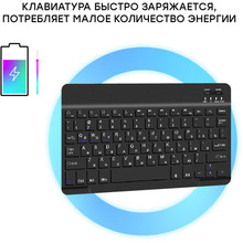 Чохол AIRON Premium Universal 10-11" з Bluetooth клавіатурою Black (4822352781060)