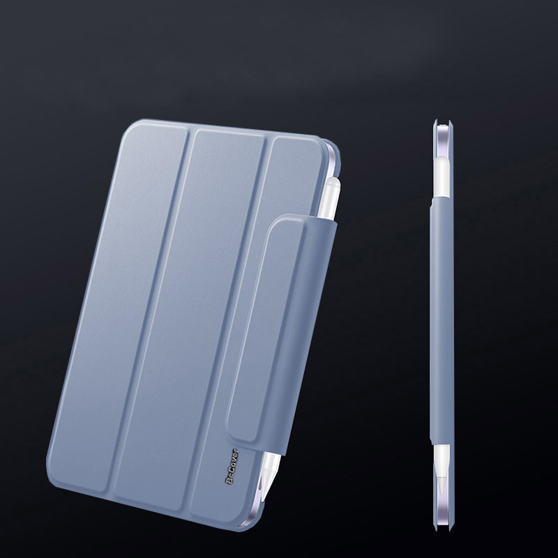 Чохол BECOVER Magnetic Buckle для Apple iPad mini 6 2021 Light Blue (706828) Матеріал штучна шкіра