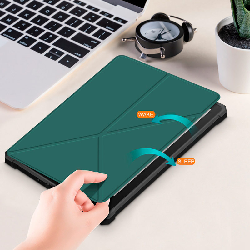 Зовнішній вигляд Чохол BECOVER Ultra Slim Origami для Amazon Kindle Paperwhite 11th Gen 2021 Dark Green (707220)