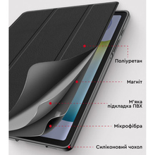 Чехол AIRON Premium для Samsung Galaxy Tab A8 SM-X200/X205 с защитной пленкой и салфеткой Black (4822352781075)