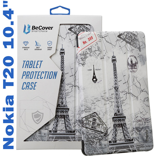 Заказать Чехол BECOVER Smart Case для Nokia T20 10.4" Paris (708059)