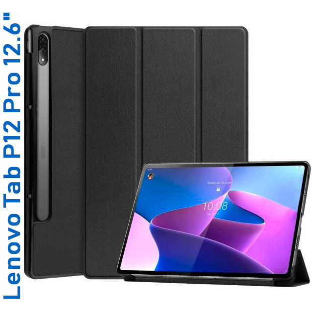 Чохол BECOVER Smart Case для Lenovo Tab P12 Pro 12.6" TB-Q706F Black (708075) Чохол BECOVER Smart Case для Lenovo Tab P12 Pro 12.6" TB-Q706F Black (708075) Матеріал поліуретан