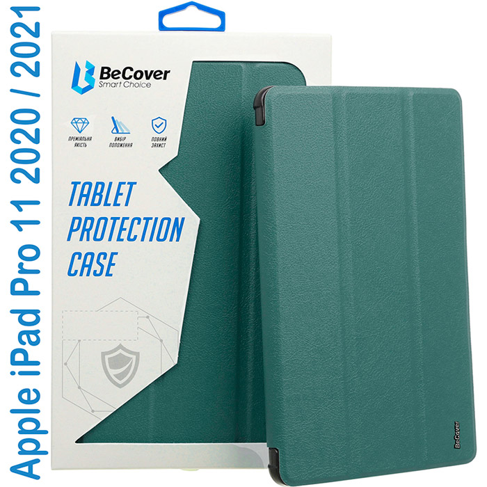 Чехол BECOVER Smart Case для Apple iPad Pro 11 2020/2021 Dark Green (707966) Совместимость по модели Apple iPad Pro 11" (2021)