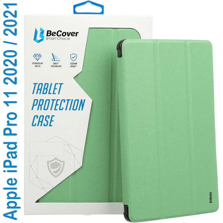 Чехол BECOVER Smart Case для Apple iPad Pro 11 2020/2021 Green (707967) Совместимость по модели Apple iPad Pro 11" (2021)