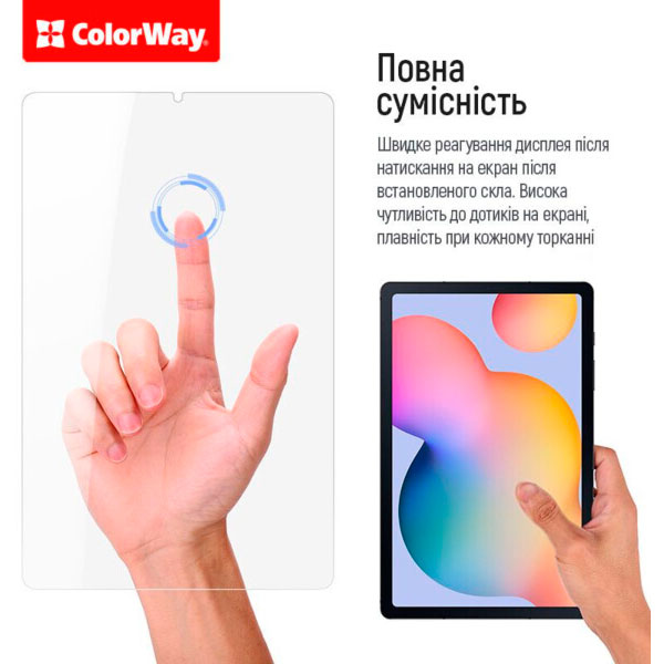 Фото Защитное стекло COLORWAY Lenovo Tab M10 Plus 3 Gen Wi-Fi Transparent (CW-GTLTM10P3)