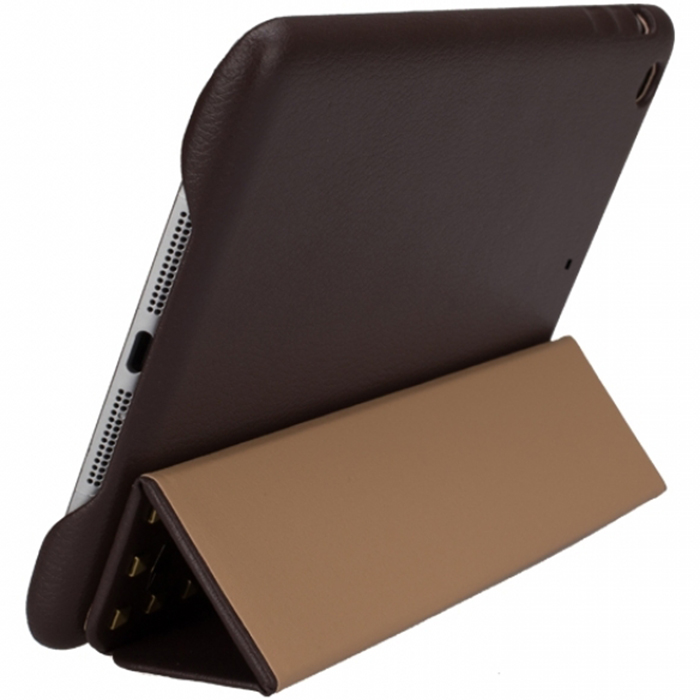 Чохол JISONCASE Smart Case with Copper для Apple iPad mini Brown (JS-IDM-12H20) Особливості трансформується в підставку