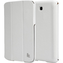 Чехол-книжка JISONCASE Premium Leatherette Smart Case для Samsung Galaxy Tab 3 7" White (JS-S21-03H00)