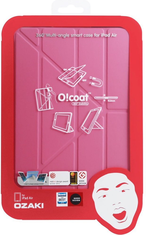 Чохол Ozaki Ocoat Slim-Y (OC110PK) pink Особливості трансформується в підставку