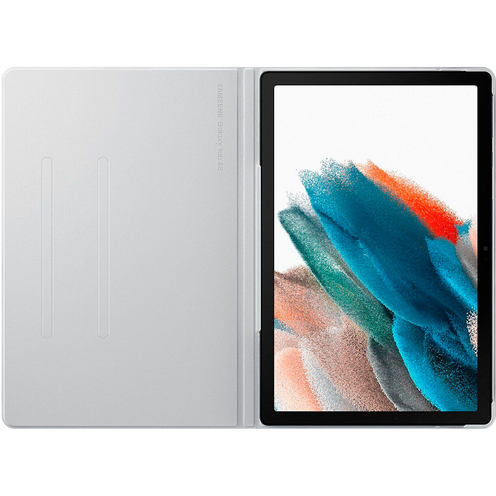 Чехол Book Cover для Samsung Galaxy Tab A8 10.5 X200/205 Silver (EF-BX200PSEGRU) Совместимость по модели Samsung Galaxy Tab A8 (X200/205)
