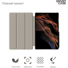 Чехол ARMORSTANDART Smart Case для Samsung Galaxy Tab S8 Ultra/S9 Ultra Black (ARM61445)