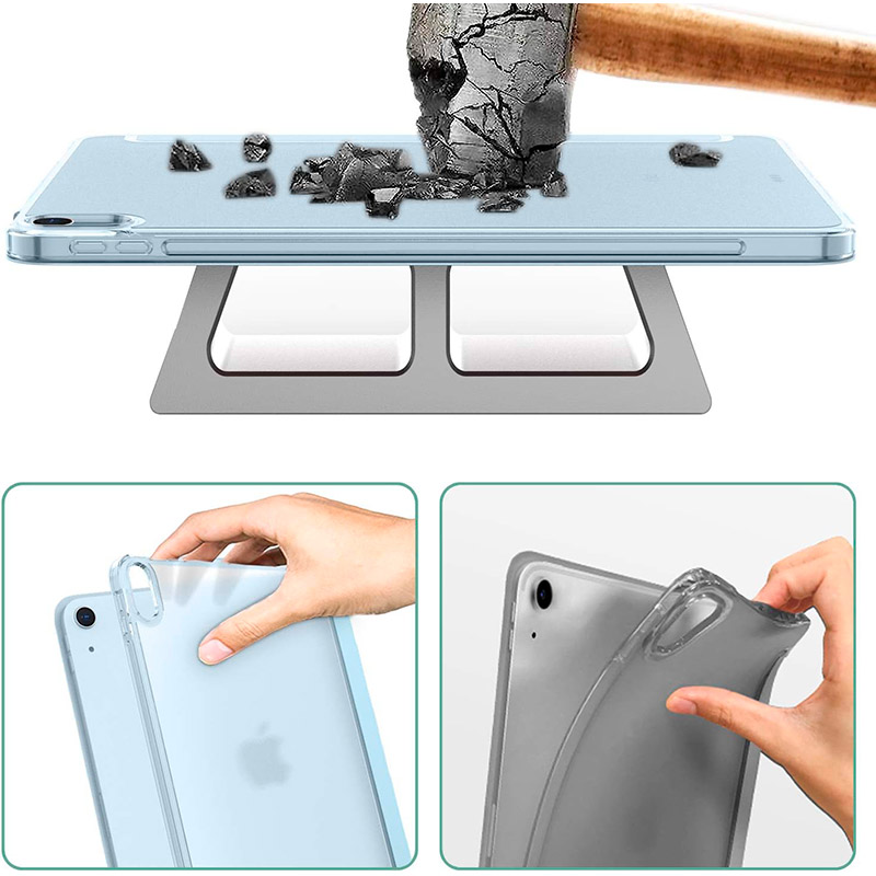 Чохол BECOVER Tri Fold Hard для Apple iPad Air 5 (2022) 10.9" Light Blue (709663) Матеріал штучна шкіра