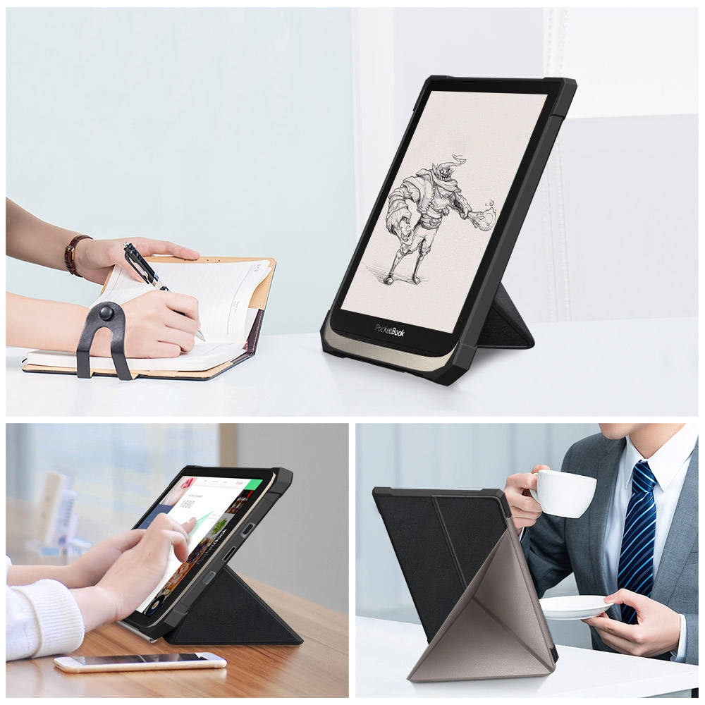 Чехол BECOVER Ultra Slim Origami для PocketBook 740 Inkpad 3 / Color / Pro Rose Gold (707456) Совместимость по бренду PocketBook