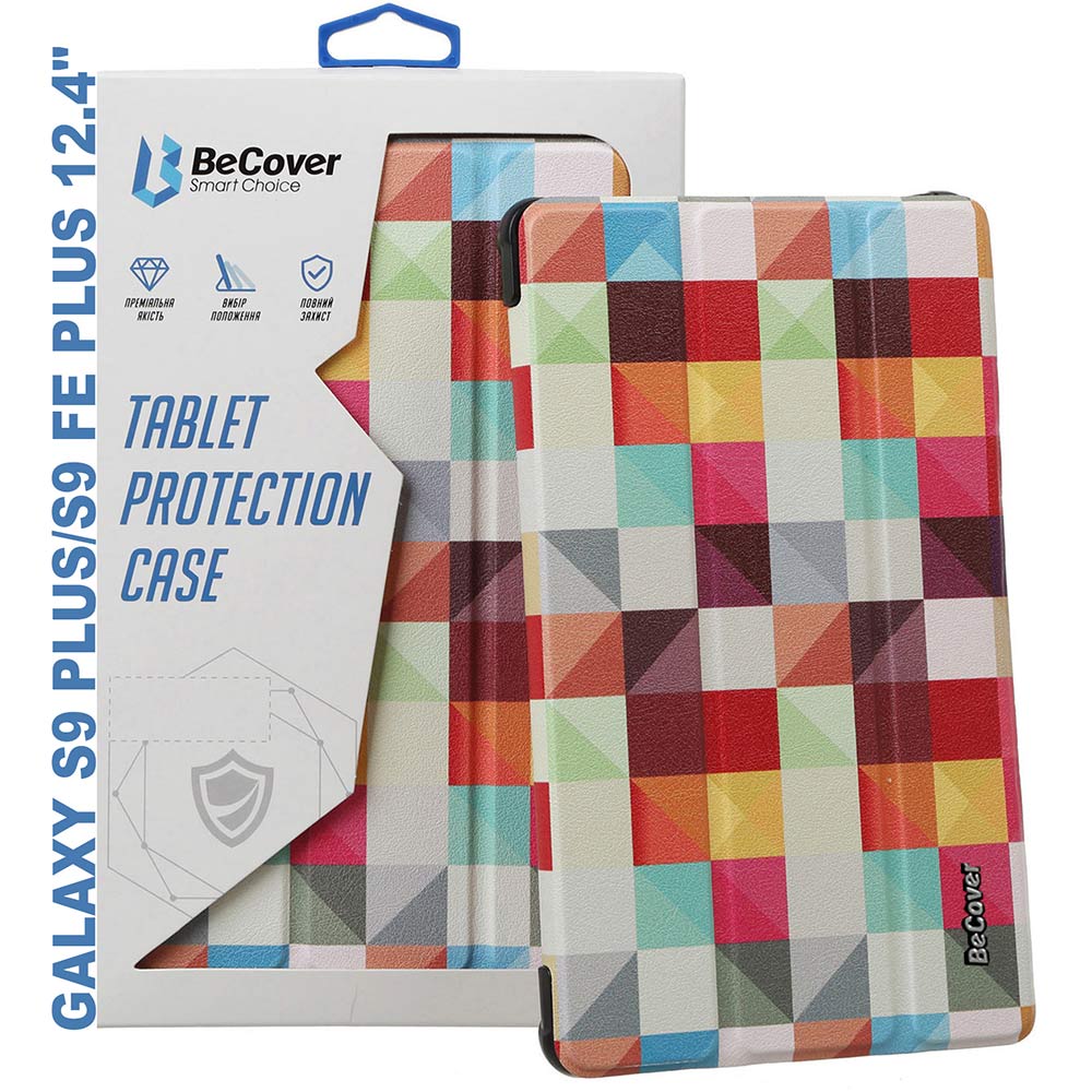 Чехол BECOVER Smart Case для Samsung Galaxy Tab S9 Plus/S9 FE Plus 12.4" Square (710381) Совместимость по модели Samsung Galaxy Tab S9 FE Plus Wi-Fi