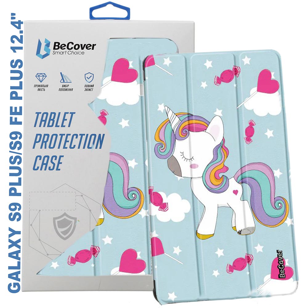 Чехол BECOVER Smart Case для Samsung Galaxy Tab S9 Plus/S9 FE Plus 12.4" Unicorn (710385) Совместимость по модели Samsung Galaxy Tab S9 Plus