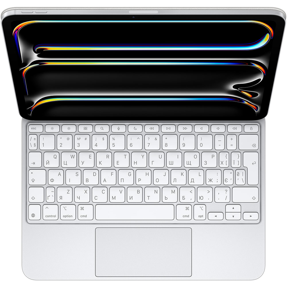 Чехол-клавиатура APPLE Magic Keyboard for iPad Pro 11-inch (M4) Ukrainian White (MWR03UA/A) Совместимость по бренду Apple