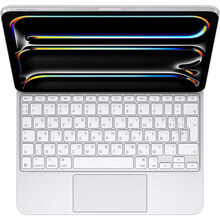Чехол-клавиатура APPLE Magic Keyboard for iPad Pro 11-inch (M4) Ukrainian White (MWR03UA/A)