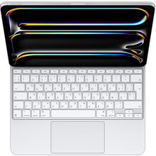 Чехол-клавиатура APPLE Magic Keyboard for iPad Pro 13-inch (M4) Ukrainian White (MWR43UA/A)