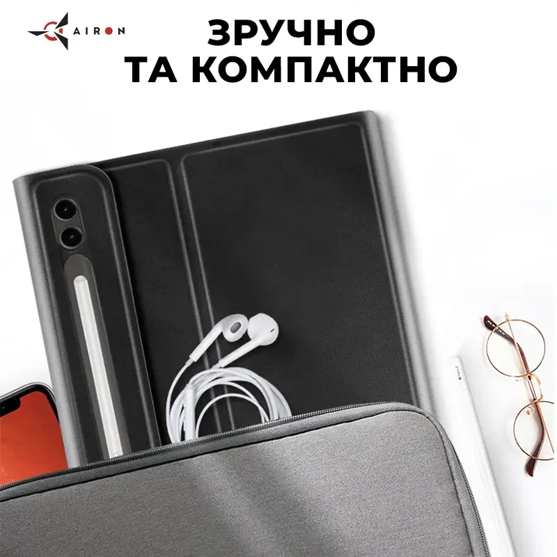 Чехол AIRON Premium для Samsung Galaxy Tab S9 Plus 12.4'' 2023 (4822352781116) Совместимость по модели Samsung Galaxy Tab S9 Plus