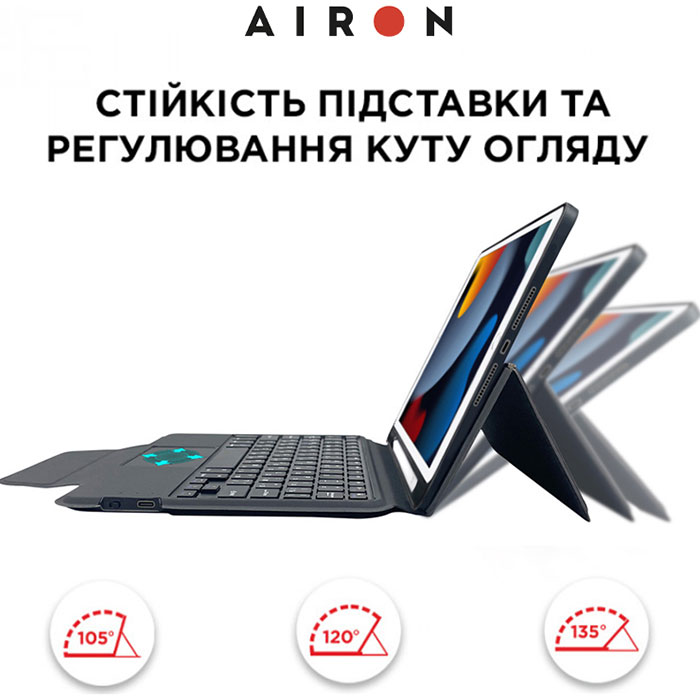 Чохол Airon Premium для iPad 10.2" 2019/2020/2021 7/8/9th Gen та Air 3 (4822352781112) Сумісність за моделлю Apple iPad 10.2 2021