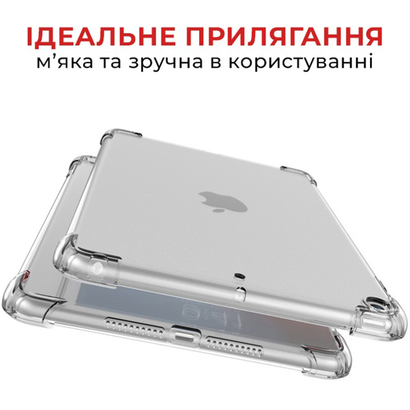 Внешний вид Чехол AIRON Premium для Apple iPad 10.2" 2019/2020/2021 7/8/9th Gen/Air 3 Transparent (4822352781120)