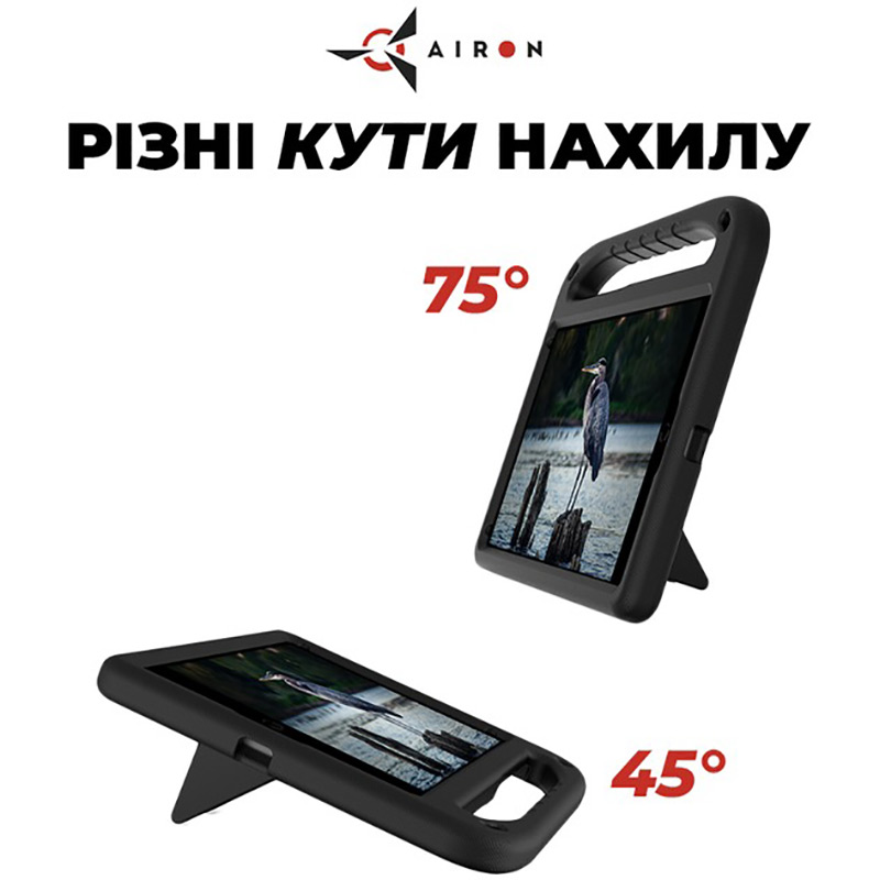 Фото Чехол AIRON Premium для Apple iPad 10.2" 2019/2020/2021 7/8/9th Gen/Air 3 с креплением для стилуса Apple Pencil Black (4822352781119)