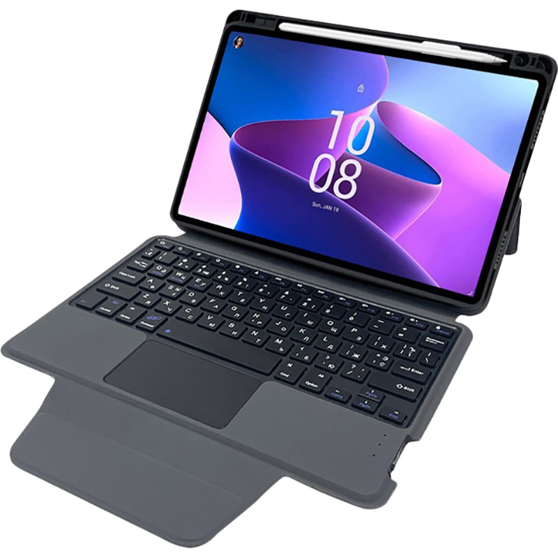 Чехол AIRON Premium для Lenovo tab M10 Plus (3th gen) 2022 10.6" Dark Grey (4822352781100) Материал искусственная кожа