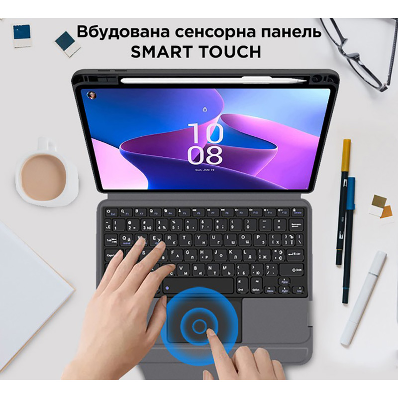 Изображение Чехол AIRON Premium для Lenovo tab M10 Plus (3th gen) 2022 10.6" Dark Grey (4822352781100)