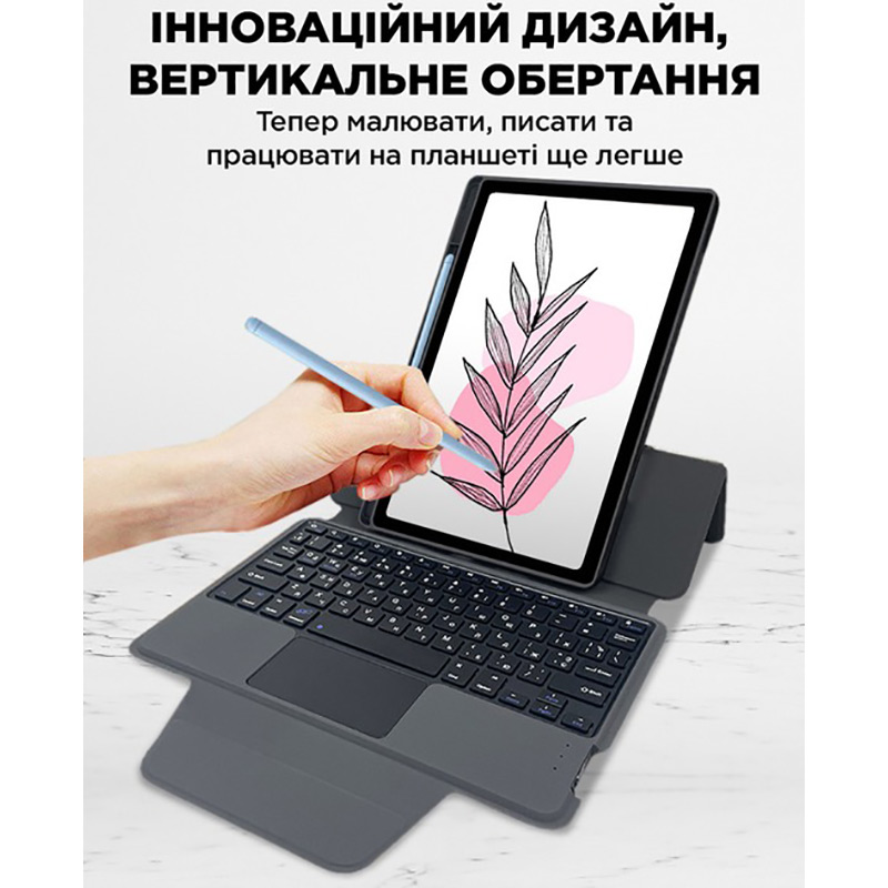 Фото 14 Чохол AIRON Premium для Samsung Galaxy Tab A8 10.5 X200 (2022) Dark Grey (4822352781097)