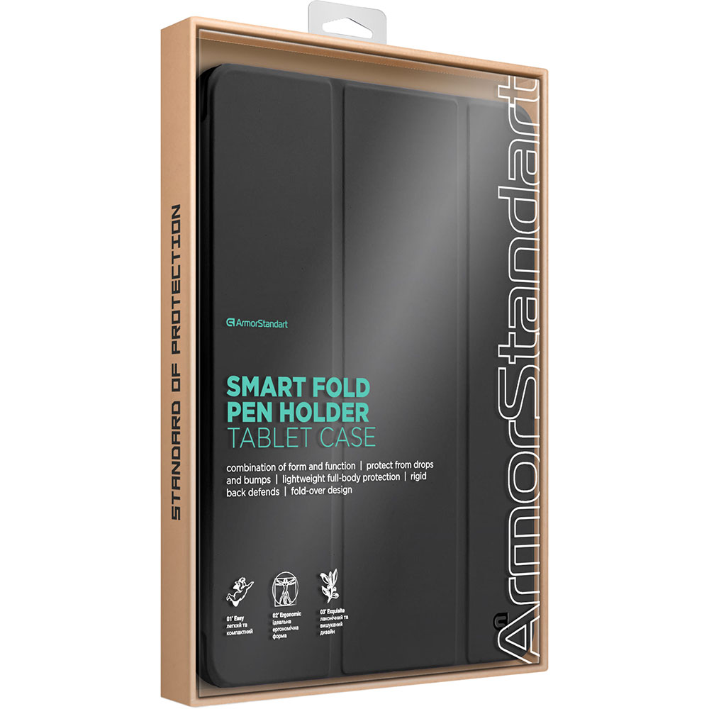 Чохол ARMORSTANDART Smart Fold Pen для Apple iPad 10.9 2024 / 2022 Black (ARM74944) Сумісність за моделлю Apple iPad 10.9" (10 Gen)