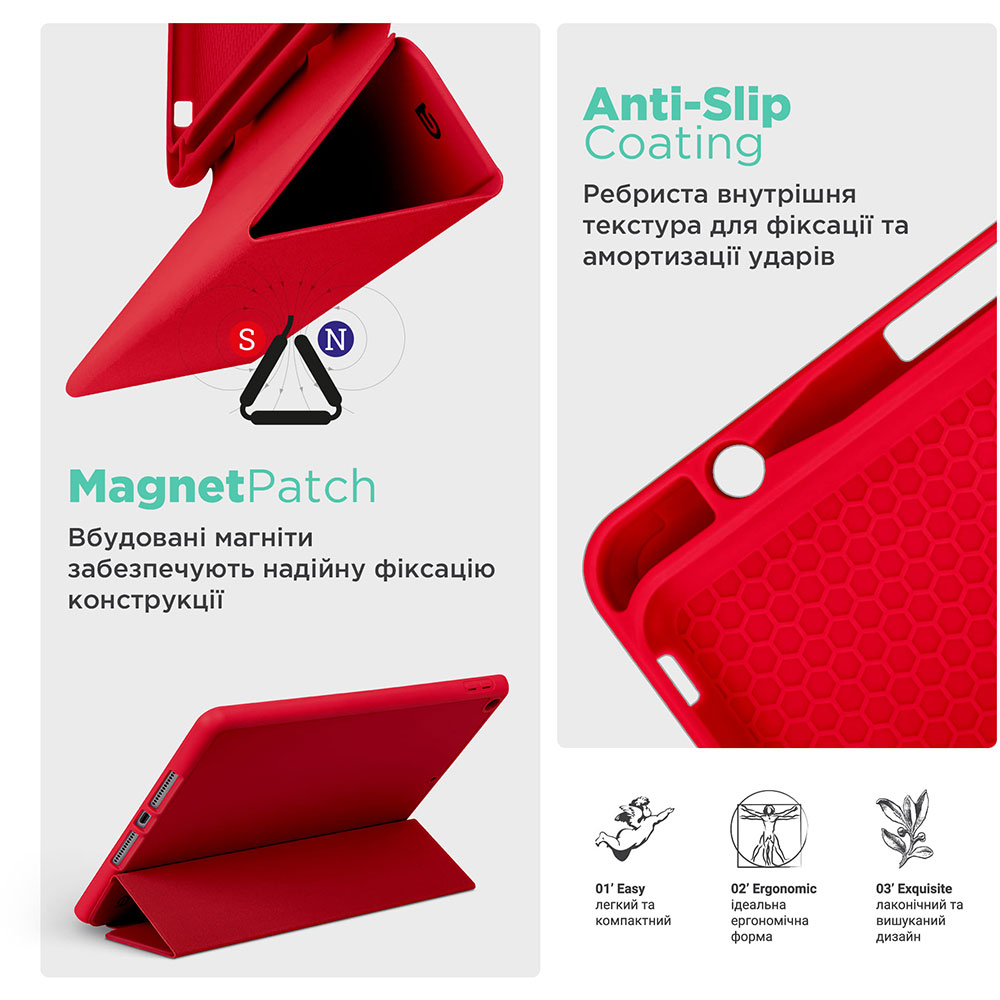 Заказать Чехол ARMORSTANDART Smart Fold Pen для Apple iPad 10.9 2024 / 2022 Red (ARM74941)