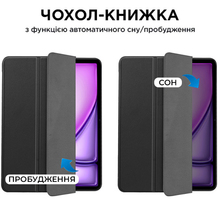 Чехол AIRON Premium SOFT для iPad Air 13 2024 с пленкой и салфеткой Black (4822352781130)