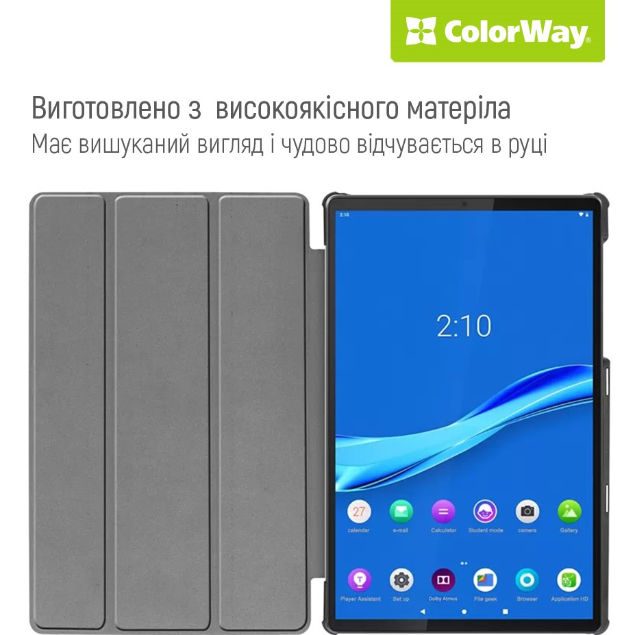 Зовнішній вигляд Чохол COLORWAY Lenovo Tab Plus Вlack (CW-CTLTB-BK)