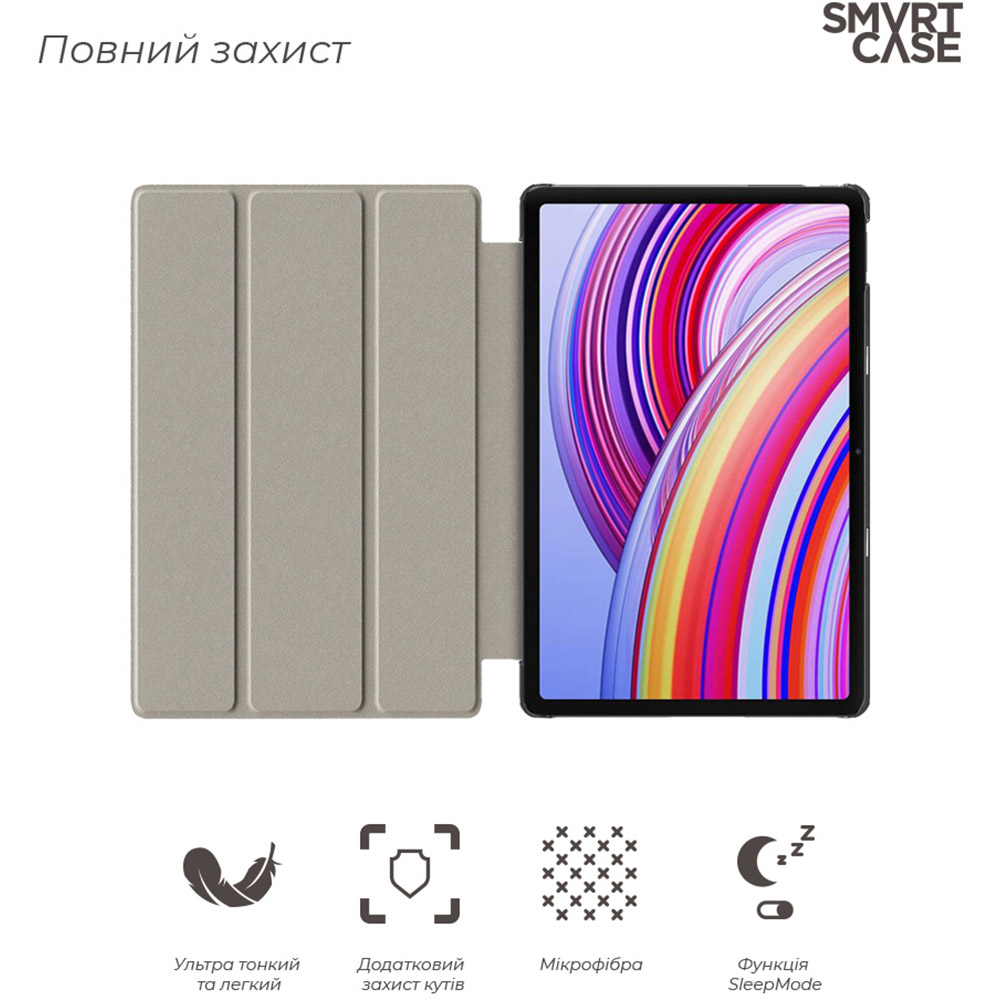 Чехол ArmorStandart Smart Case для Xiaomi Redmi Pad Pro / Poco Pad Black (ARM77456) Совместимость по модели Xiaomi Redmi Pad Pro