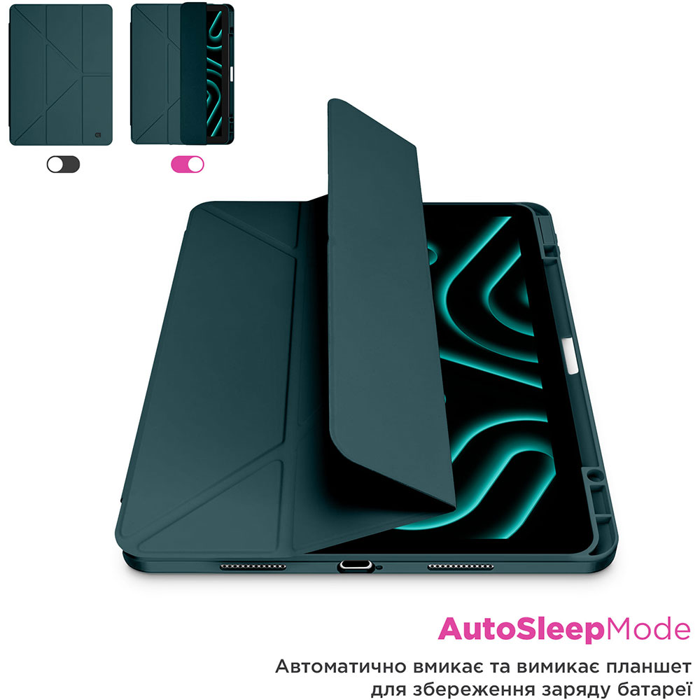 Чохол ARMORSTANDART Y-Type PEN для Apple iPad 10.2 (2021/2020/2019) Pine Green (ARM77496) Сумісність за моделлю Apple iPad 10.2 2019