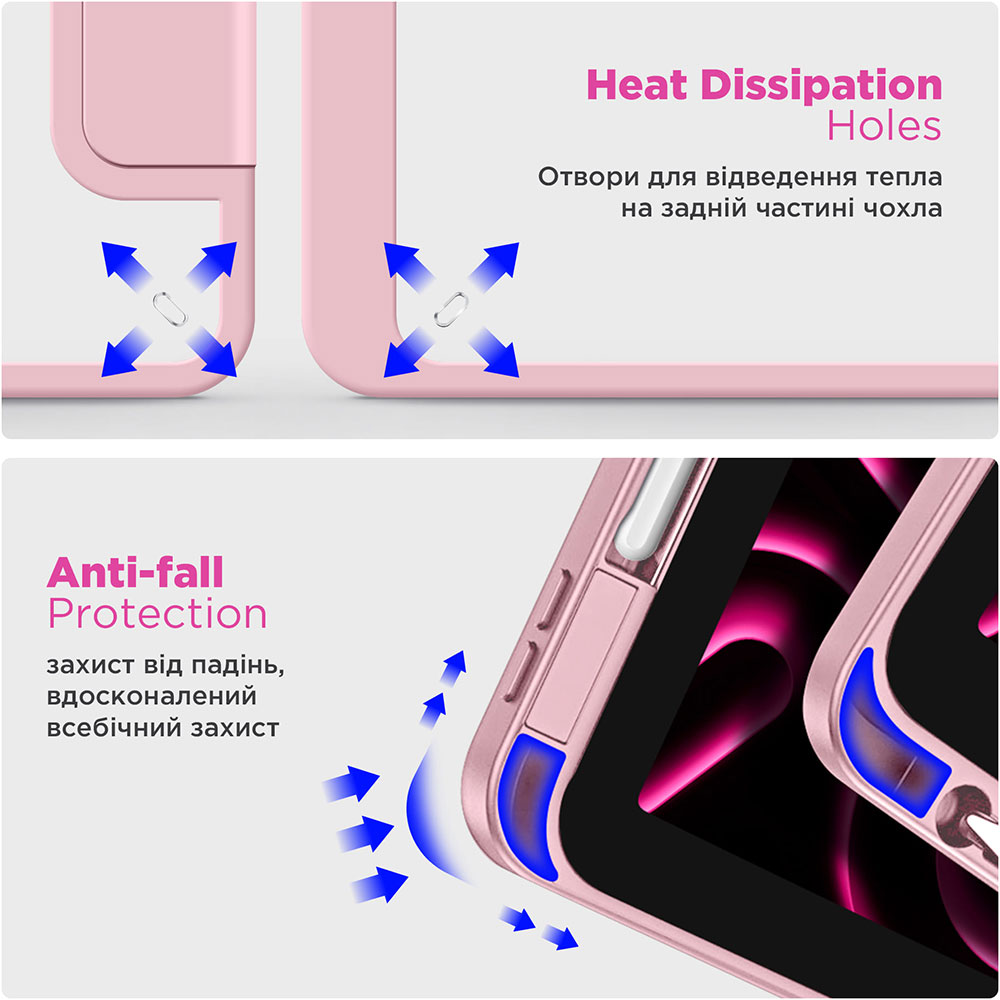 Фото Чохол ARMORSTANDART Y-Type PEN для Apple iPad 10.2 (2021/2020/2019) Pink (ARM77499)