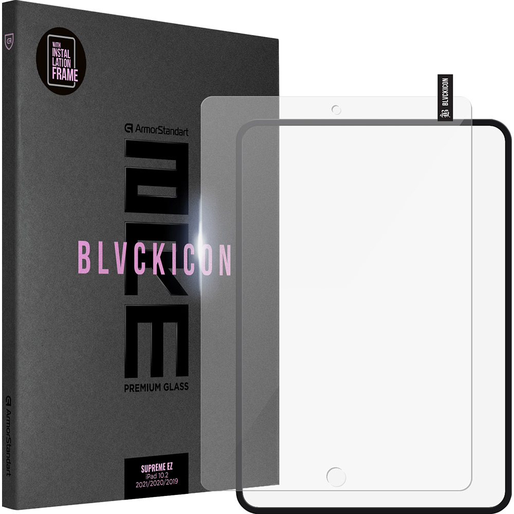 Защитное стекло ArmorStandart Supreme Black Icon для Apple iPad 10.2 2021/2020/2019 (ARM78099)