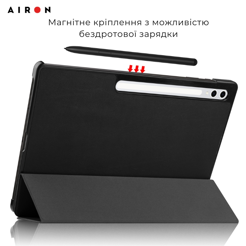 Чохол AIRON Premium для Samsung Galaxy Tab S10 Ultra 14.6 2024 Black (4822356758484) Матеріал полікарбонат