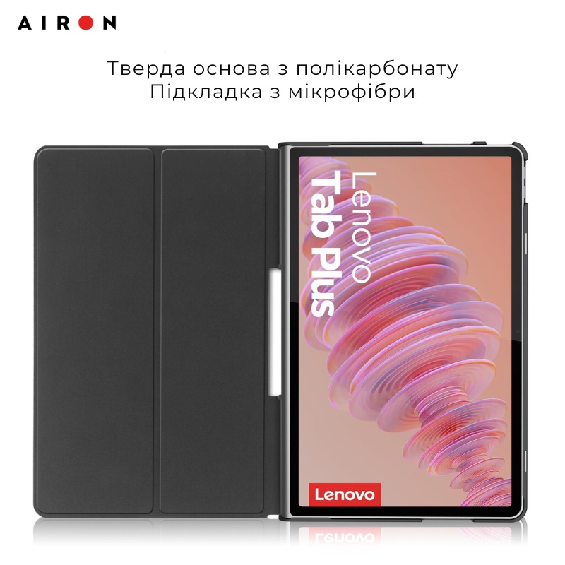 Зовнішній вигляд Чохол AIRON Premium для Lenovo Tab Plus 2024 11.5 Black (4822356758485)