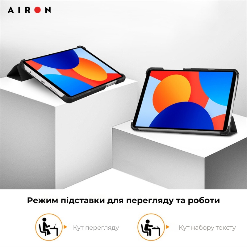 Зображення Чохол AIRON Premium для Xiaomi Redmi Pad SE 8.7" 2024 Black (4822356758486)