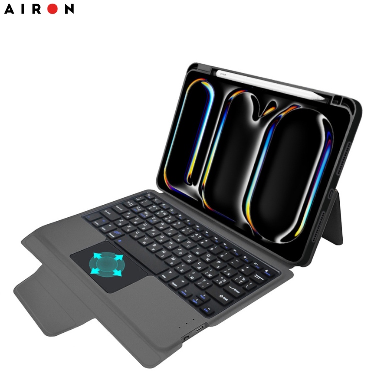 Чехол AIRON Premium для iPad Pro 11 2024 с интегрированной клавиатурой (4822352781230) Особенности клавиатура