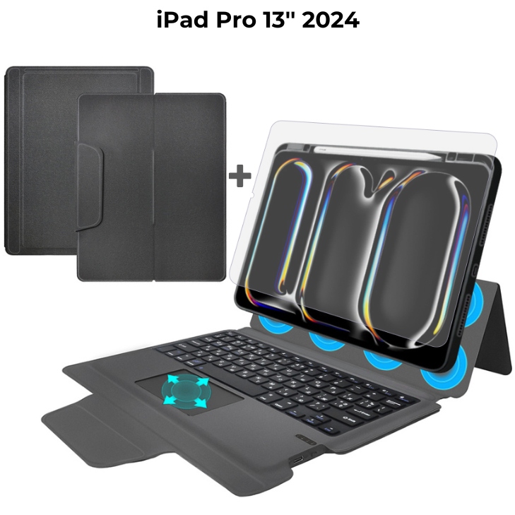 Покупка Чохол AIRON Premium для iPad Pro 13 2024 з інтегрованою клавіатурою (4822352781231)