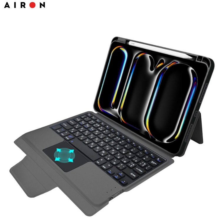 Внешний вид Чехол AIRON Premium для iPad Pro 13 2024 с интегрированной клавиатурой (4822352781231)