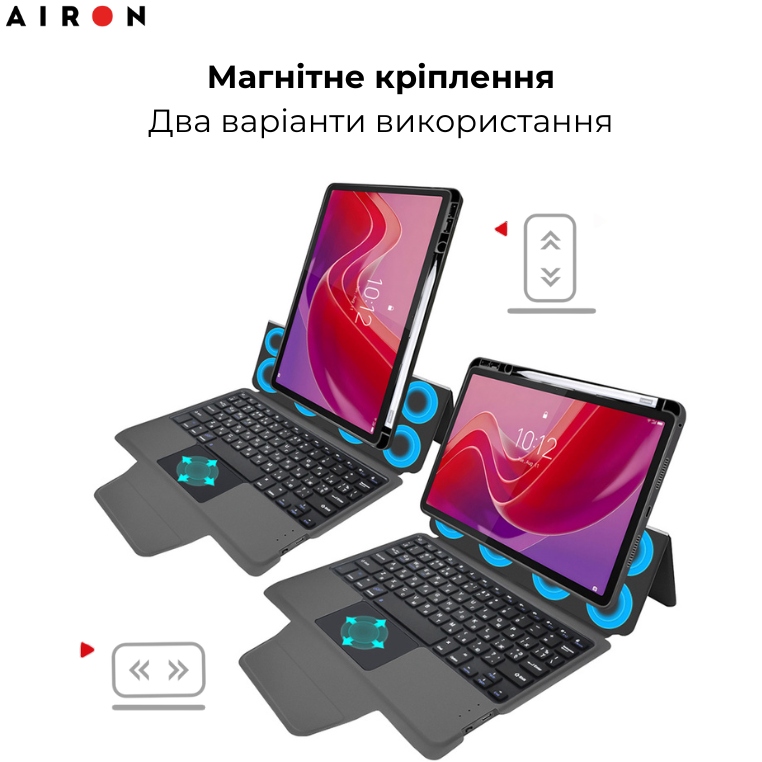 Замовити Чохол AIRON Premium для Lenovo Tab M11 з інтегрованою клавіатурою Black (4822352781233)