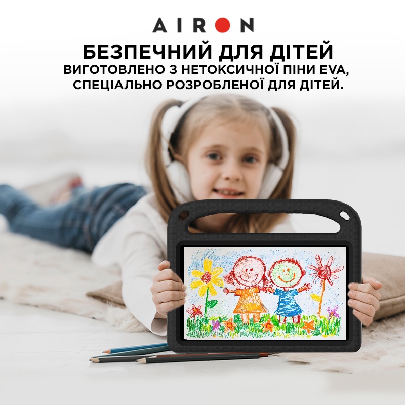 Зовнішній вигляд Чохол AIRON EVA Premium для Xiaomi Redmi Pad SE 8.7" чорний (4822352781135)